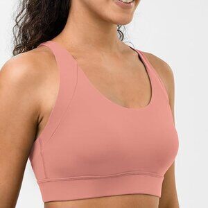 NWT Luvrobes Racerback Sports Bras with High Support Adjustable Straps Mold